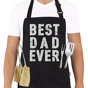 ALIPOBO BBQ Funny Apron for Men Chef Bib Apron with Pockets