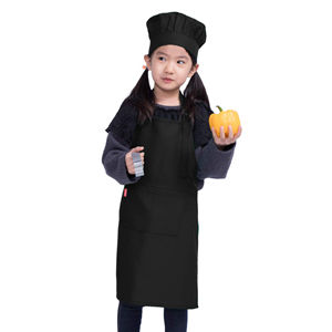 ALIPOBO Kids Apron and Chef Hat Set for Cooking, Baking, Painting