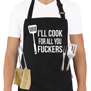 ALIPOBO Professional Grade Chef BBQ Aprons for Men with Pockets